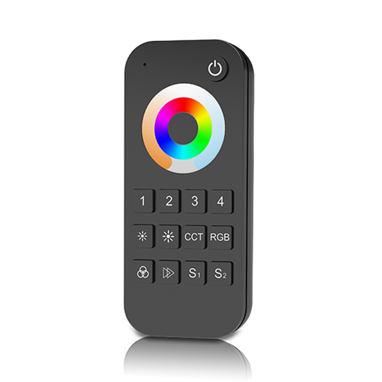 4 Zones RF 2.4G 5-in-1 Remote controller RT10 For single color, dual color, RGB, RGBW or RGB+CCT LED Strip Light 4 Zones RF 2.4G 5-in-1 Remote controller RT10 For single color, dual color, RGB, RGBW or RGB+CCT LED Strip Light